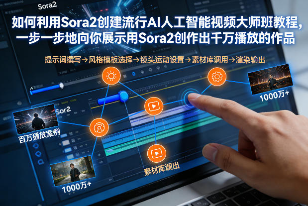 如何利用Sora2创建流行AI人工智能视频大师班，一步一步地向你展示用Sora2创作出千万播放的作品-米创网