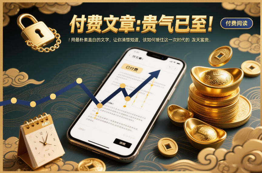 付费文章：贵气已至！用最朴素直白的文字，让你清楚知道，该如何接住这一次时代的泼天富贵-米创网