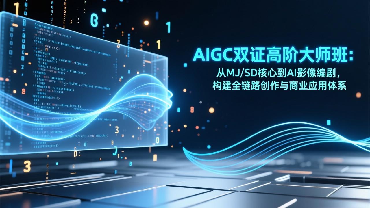 AIGC双证高阶大师班：从MJ/SD核心到AI影像编剧，构建全链路创作与商业应用体系-米创网
