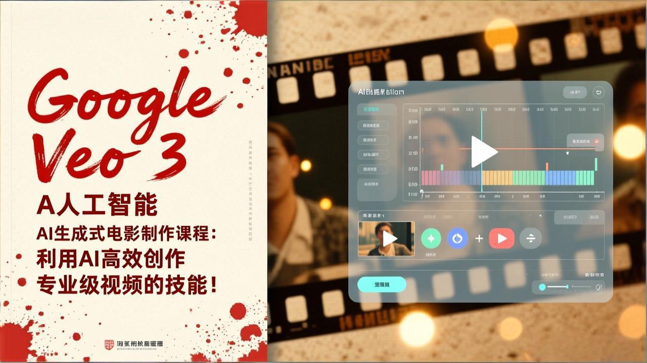 Google Veo 3人工智能AI生成式电影制作课程：利用AI高效创作专业级视频的技能！-米创网