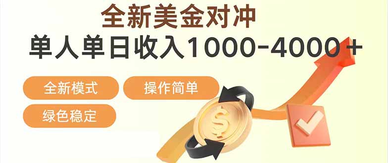 日赚1700—4000+，全新美金对冲项目，合规稳定，创业优选，可放大。-米创网