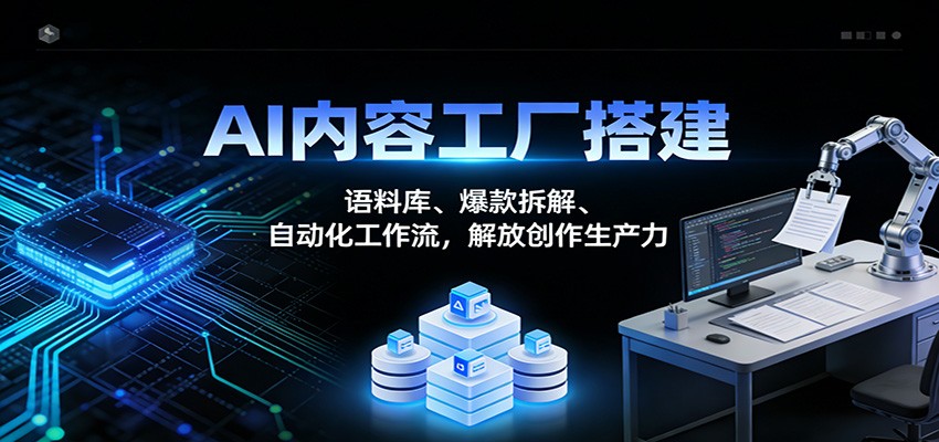 AI内容工厂搭建：语料库、爆款拆解、自动化工作流，解放创作生产力-米创网