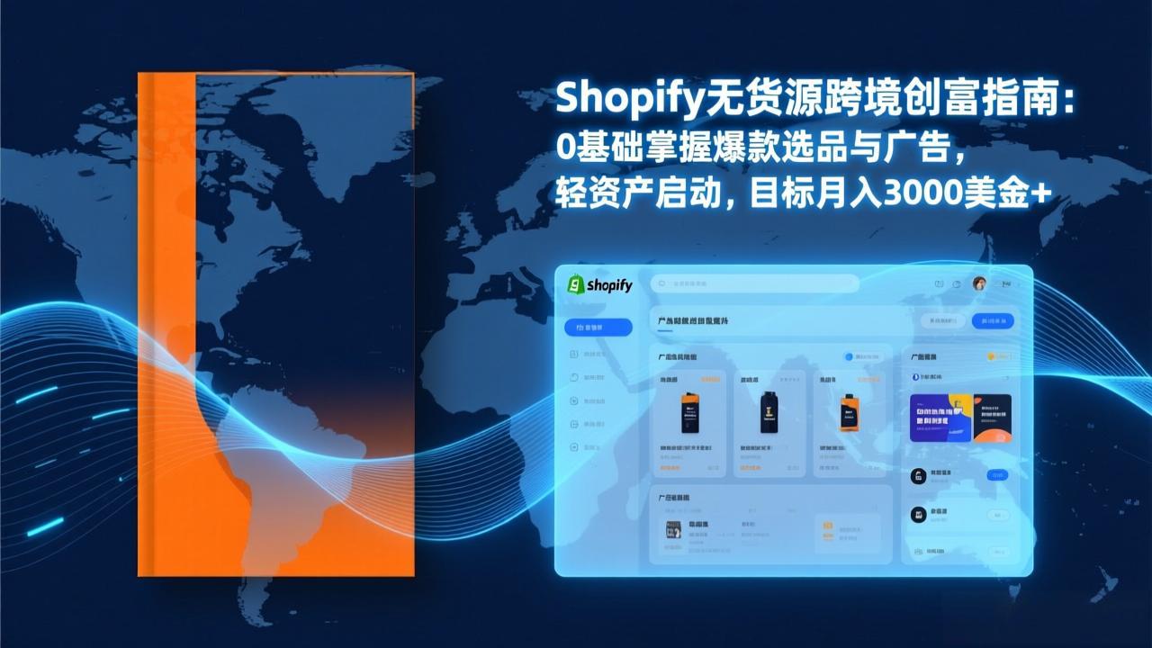 Shopify爆款打法实战：从选品到广告投放，复制爆款模型，驱动独立站月销售额破万刀-米创网