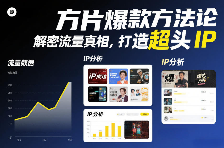 方片爆款方法论，解密流量真相，打造超头IP-米创网