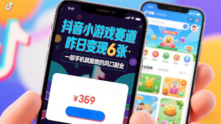 抖音小游戏赛道，昨日变现600+，零基础一部手机就能做的风口副业【揭秘】-米创网