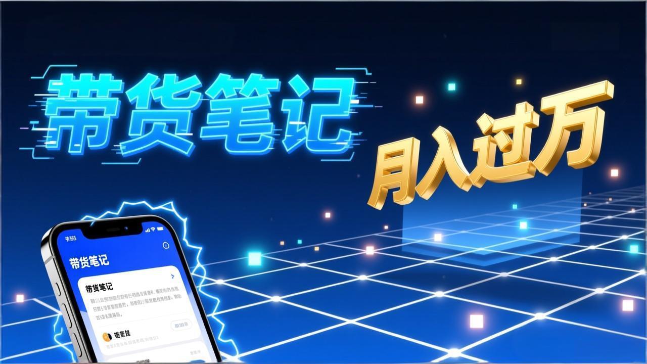 小红书爆款笔记带货实战：拆解封面标题正文全要素，手把手教你单篇笔记带货月入过万-米创网