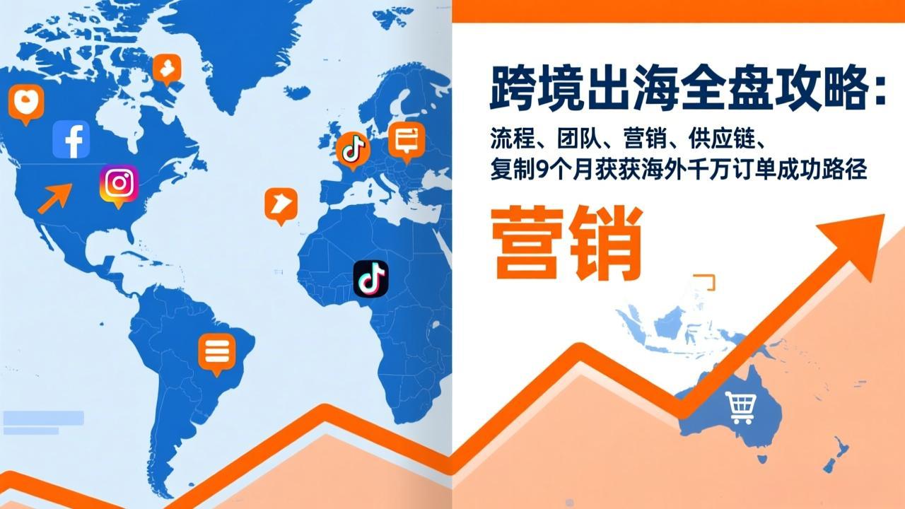 跨境出海全盘攻略：流程，团队，营销，供应链，复制9个月斩获海外千万订单成功路径-米创网
