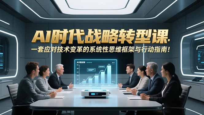 AI时代战略转型课：一套应对技术变革的系统性思维框架与行动指南！-米创网
