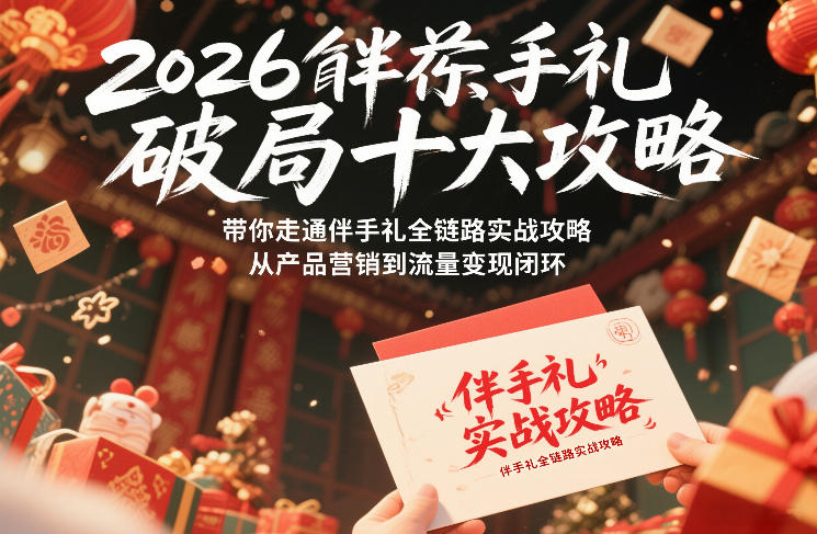 2026伴手礼破局十大攻略，带你走通伴手礼全链路实战攻略，从产品营销到流量变现闭环-米创网