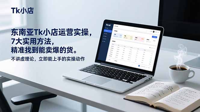 东南亚Tk小店运营实操，7大实用方法，精准找到能卖爆的货。不讲虚理论，立即能上手的实操动作-米创网