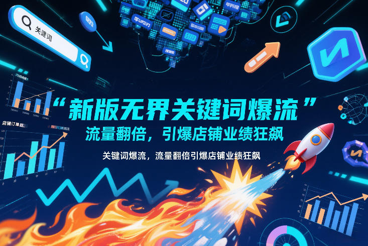 新版无界关键词爆流，流量翻倍，引爆店铺业绩狂飙-米创网