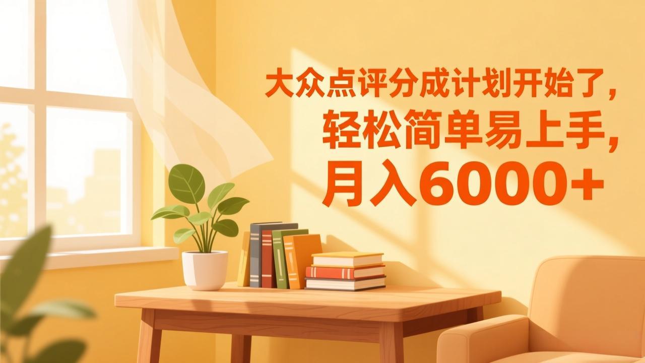 大众点评分成计划开始了，轻松简单易上手，月入6000+-米创网
