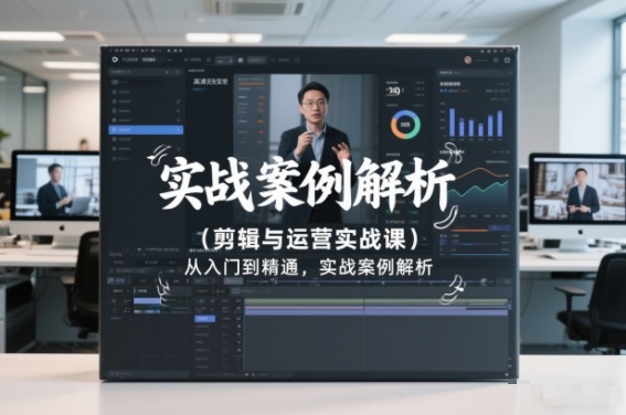 剪辑与运营实战课，从入门到精通，实战案例解析(更新2026)-米创网
