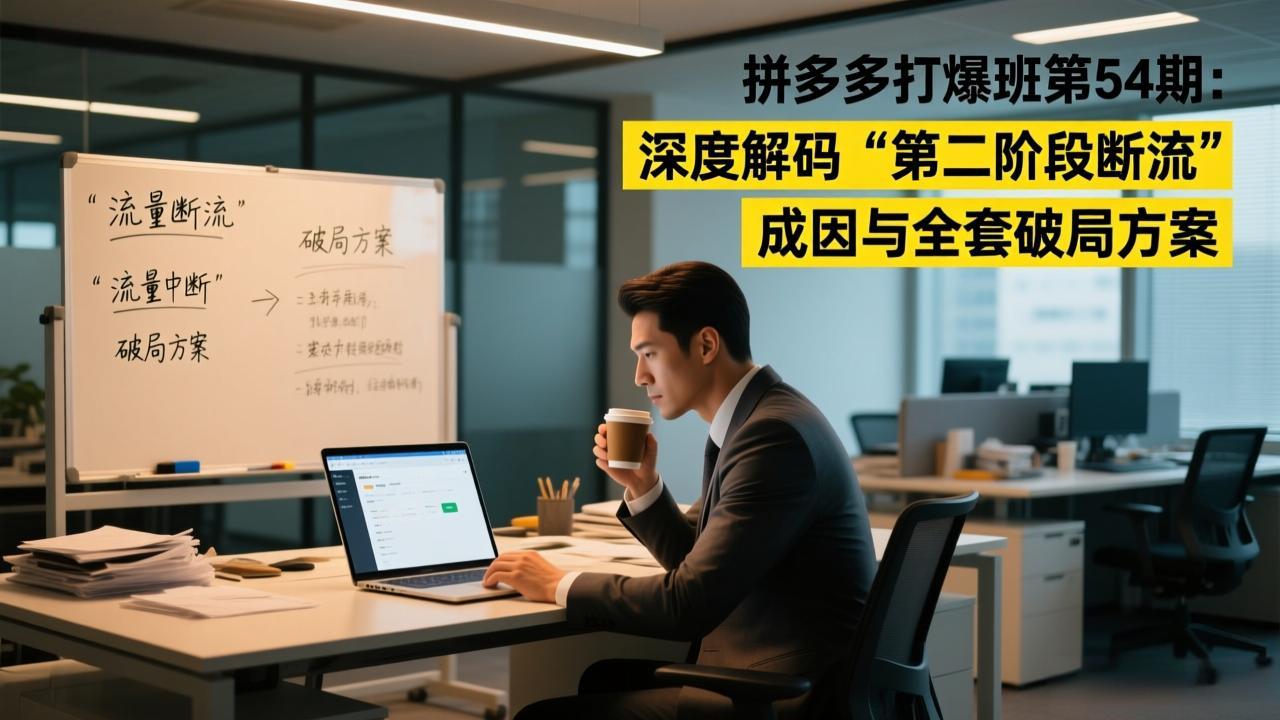 拼多多打爆班第54期：深度解码“第二阶段断流”成因与全套破局方案-米创网