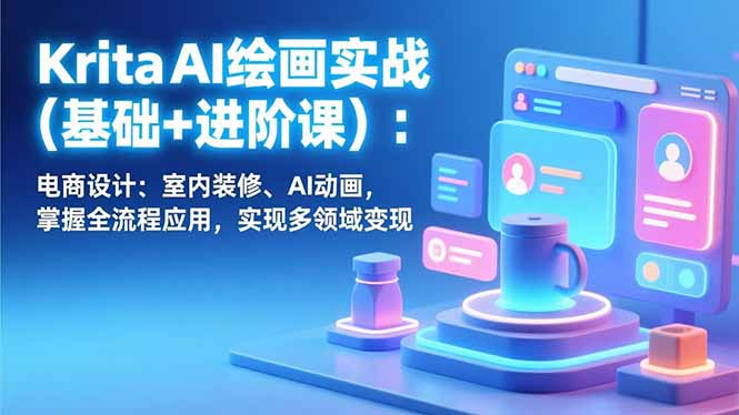 Krita AI绘画实战(基础+进阶课-米创网
