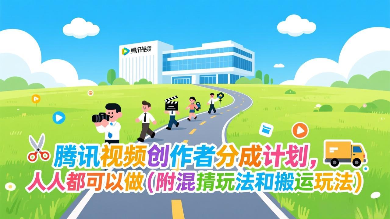腾讯视频创作者分成计划，人人都可以做(附混剪玩法和搬运玩法-米创网
