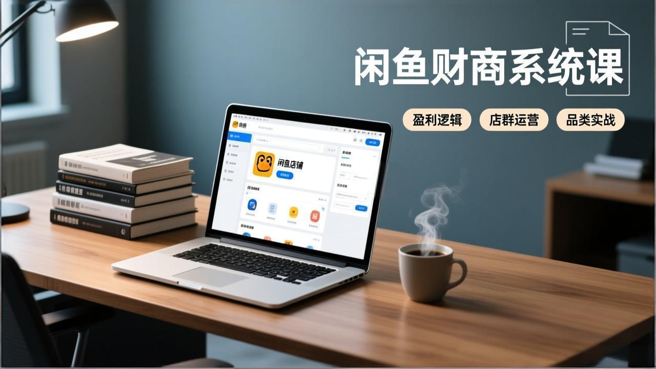 闲鱼财商系统课：从盈利逻辑、店群运营到品类实战，实现稳定月入过万-米创网