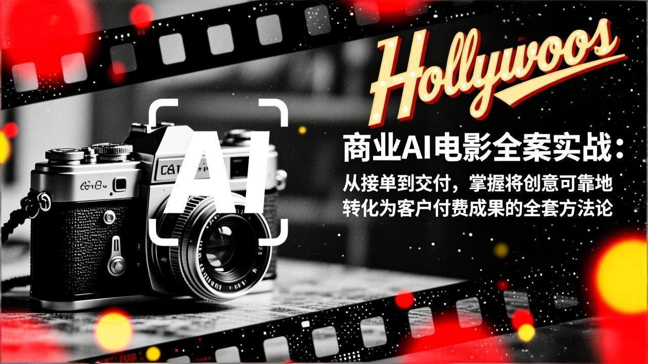 商业AI电影全案实战：从接单到交付，掌握将创意可靠地转化为客户付费成果的全套方法论-米创网