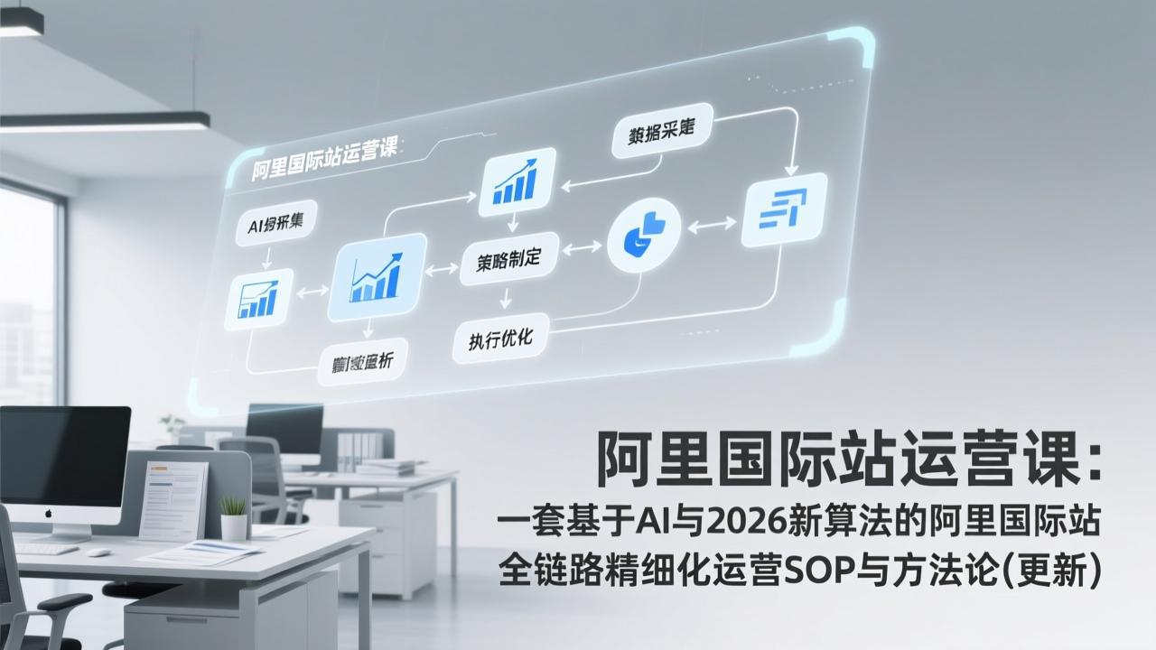 阿里国际站运营课：一套基于AI与2026新算法的阿里国际站全链路精细化运营SOP与方法论(更新-米创网