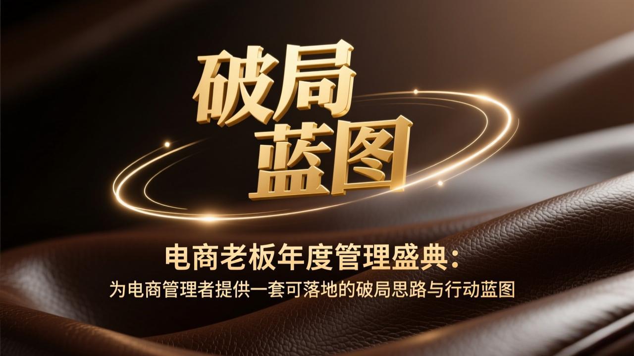 电商老板年度管理盛典：为电商管理者提供一套可落地的破局思路与行动蓝图-米创网