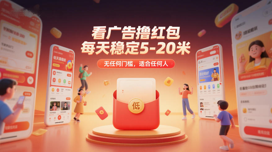 看广告撸红包，每天稳定5-20米，无任何门槛，适合任何人-米创网