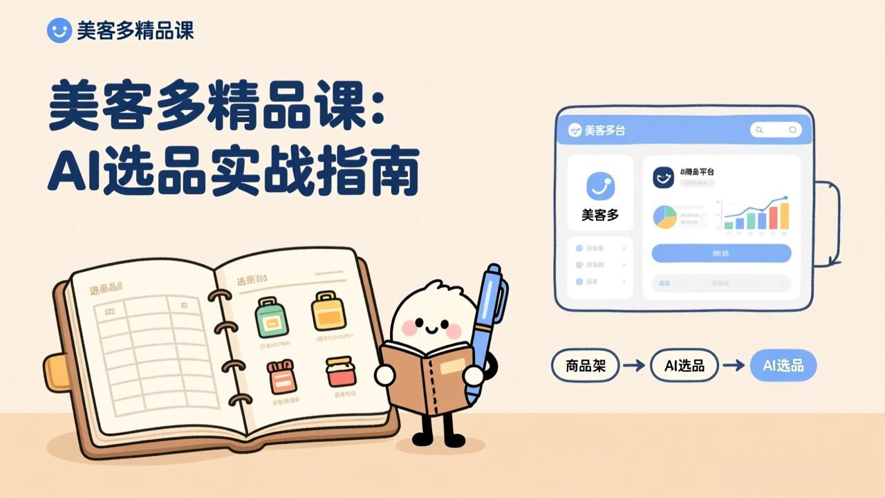 AI+美客多精品课，工具实操、数据选品、AI优化，新手也能快速上手，月入5000+美元-米创网