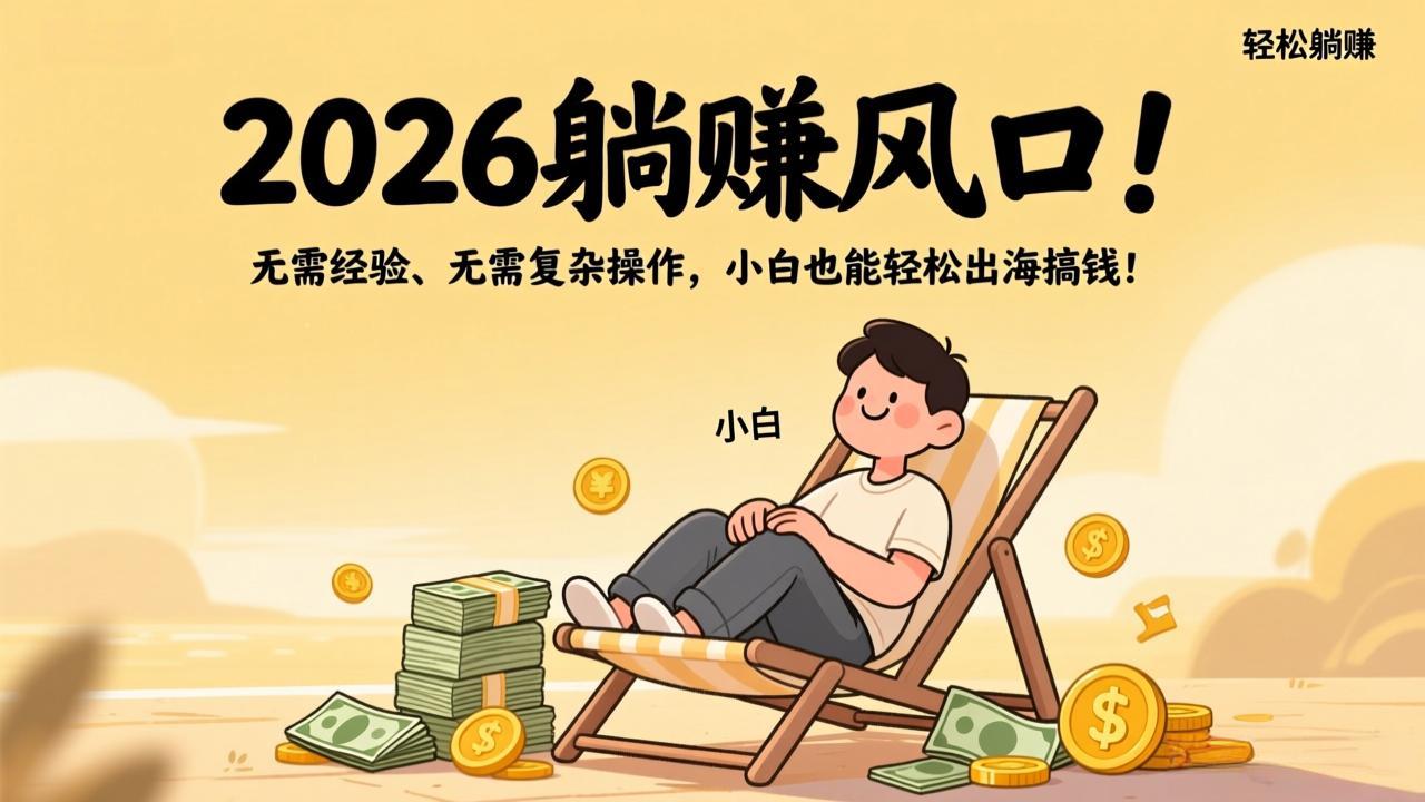 2026躺赚风口！无需经验、无需复杂操作，小白也能轻松出海搞钱！-米创网
