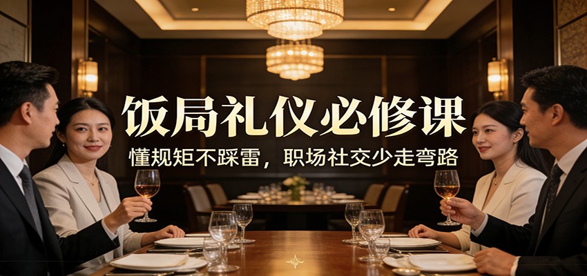 公众号收费文章：《饭局礼仪必修课：懂规矩不踩雷，职场社交少走弯路》-米创网