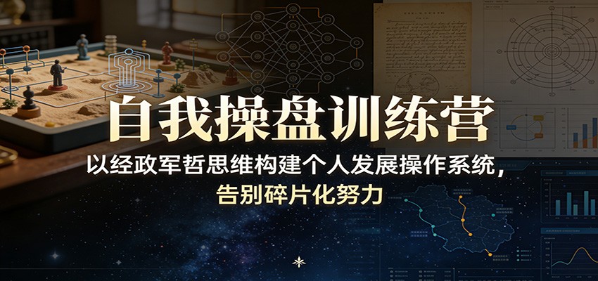 自我操盘训练营：以经政军哲思维构建个人发展操作系统，告别碎片化努力-米创网