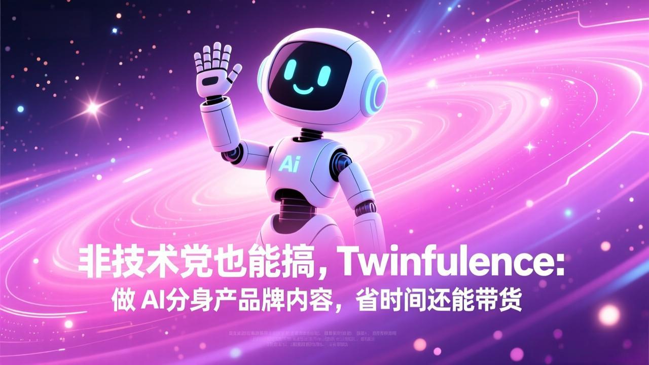 非技术党也能搞!Twinfluence:做 AI 分身产品牌内容,省时间还能带货-米创网