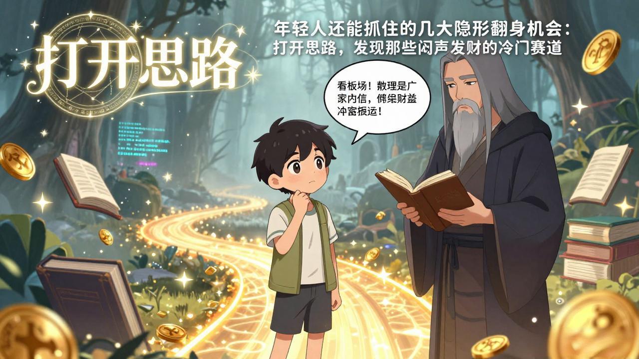 付费文1+2：年轻人还能抓住的几大隐形翻身机会：打开思路，发现那些闷声发财的冷门赛道-米创网