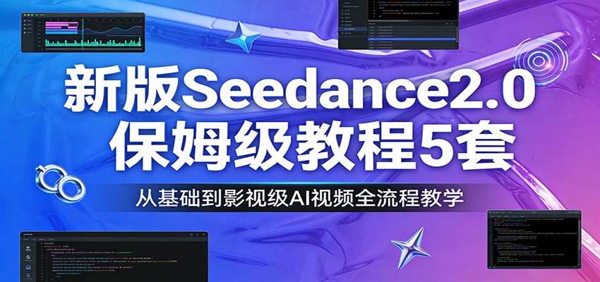新版Seedance2.0保姆级教程5套：从基础到影视级AI视频全流程教学-米创网
