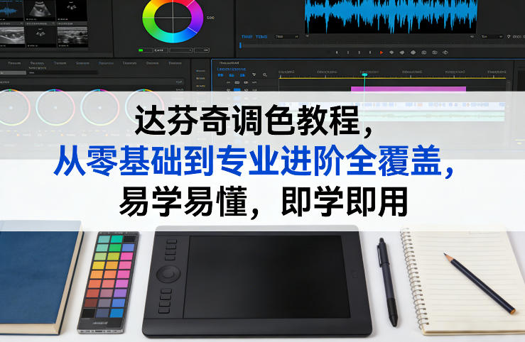 达芬奇调色教程，从零基础到专业进阶全覆盖，易学易懂，即学即用-米创网