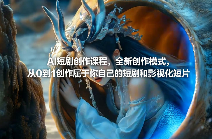 AI短剧创作课程，全新创作模式，从0到1创作属于你自己的短剧和影视化短片-米创网