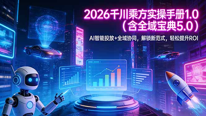 2026 千川乘方实操手册 1.0(含全域宝典 5.0-米创网