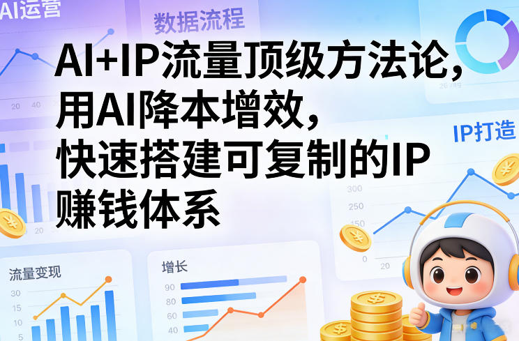 AI+IP流量顶级方法论，用AI降本增效，快速搭建可复制的IP賺钱体系-米创网