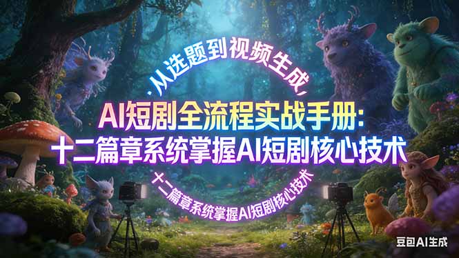 AI 短剧全流程实战手册：从选题到视频生成，十二篇章系统掌握 AI 短剧核心技术-米创网