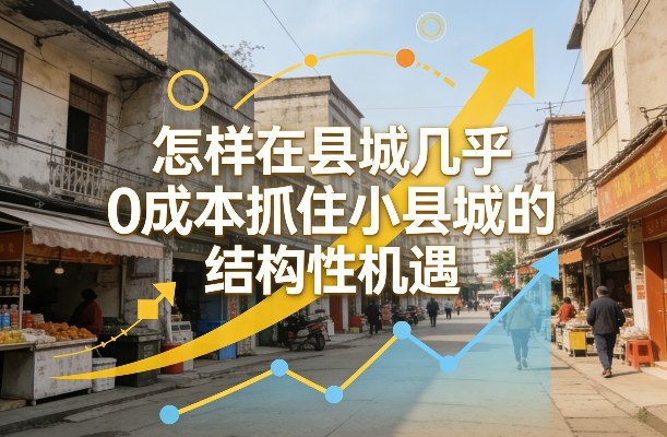 付费文章：怎样在县城几乎0成本抓住小县城的结构性机遇-米创网
