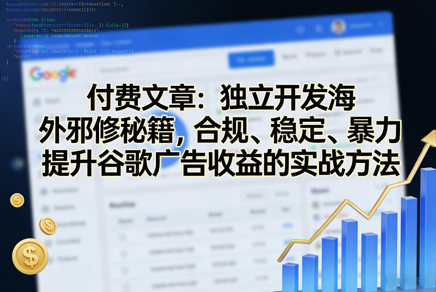 付费文章：独立开发海外邪修秘籍，合规、稳定、暴力提升谷歌广告收益的实战方法-米创网