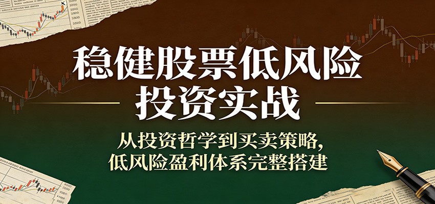 稳健股票低风险投资实战：从投资哲学到买卖策略，低风险盈利体系完整搭建-米创网