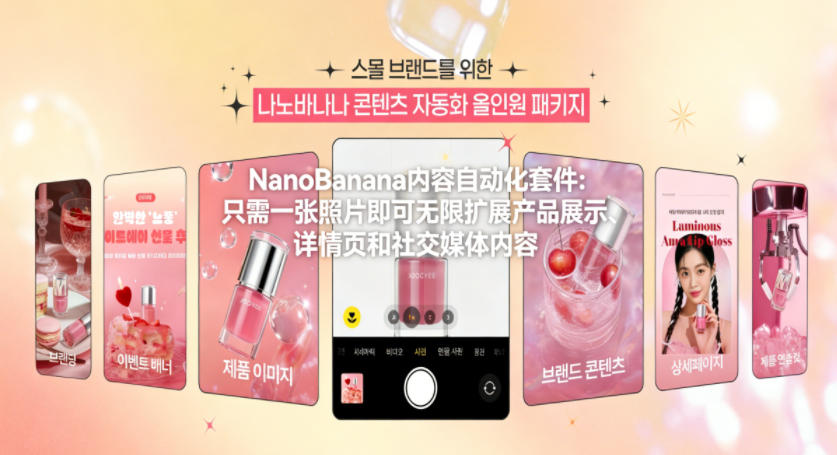NanoBanana内容自动化套件：只需一张照片即可无限扩展产品展示、详情页和社交媒体内容！-米创网