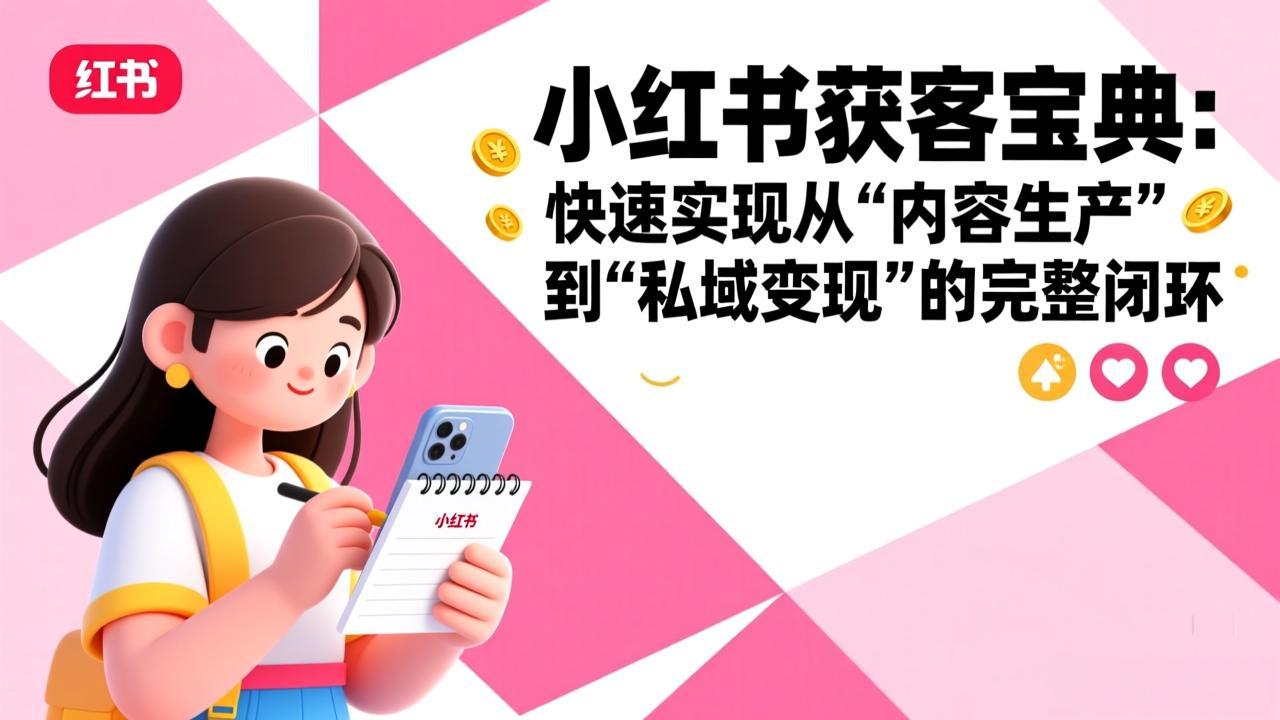 小红书获客宝典：快速实现从“内容生产”到“私域变现”的完整闭环-米创网