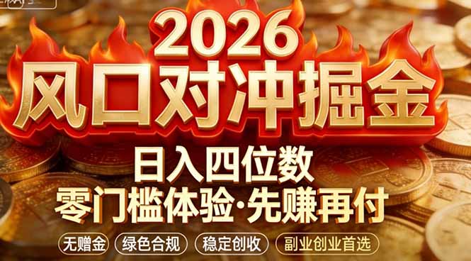 2026美金对冲套利，无赠金对冲策略保驾护航，低门槛易上手实操。单人单日收益2000+-米创网