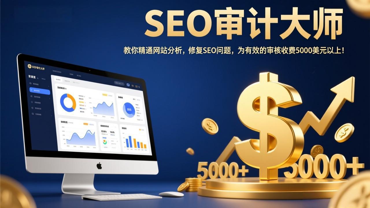 SEO审计大师：教你精通网站分析，修复SEO问题，为有效的审核收费5000美元以上！-米创网