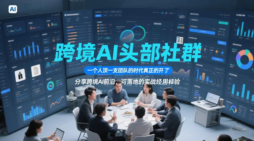 跨境AI头部社群，一个人顶一支团队的时代真正的开始了，分享跨境AI前沿，可落地的实战经验(更新4月22日)-58创客
