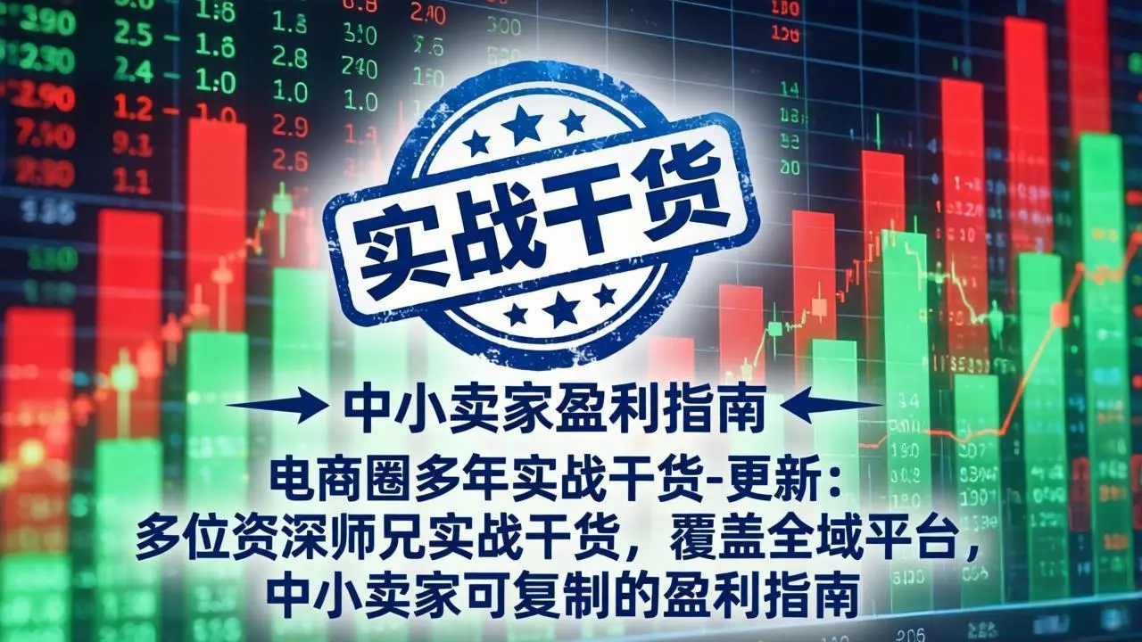 电商圈多年实战干货-更新4月27：多位资深师兄实战干货/覆盖全域平台，中小卖家可复制的盈利指南-58创客