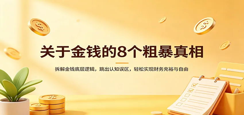 关于金钱的8个粗暴真相：拆解金钱底层逻辑，跳出认知误区，轻松实现财务充裕与自由-58创客