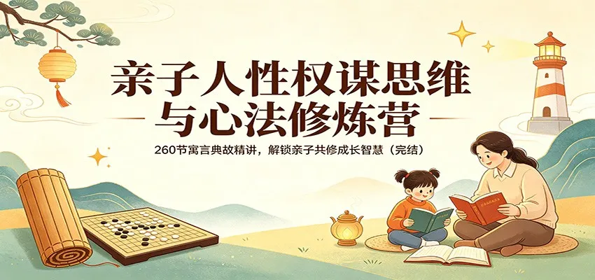 亲子人性权谋思维与心法修炼营：260节寓言典故精讲，解锁亲子共修成长智慧(完结)-58创客