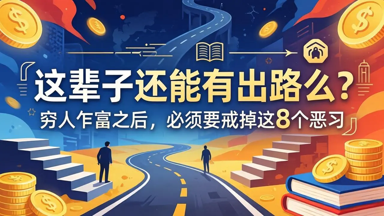 关于人生两篇付费文章【这辈子还能有出路么？】【穷人乍富之后，必须要戒掉这8个恶习】-58创客