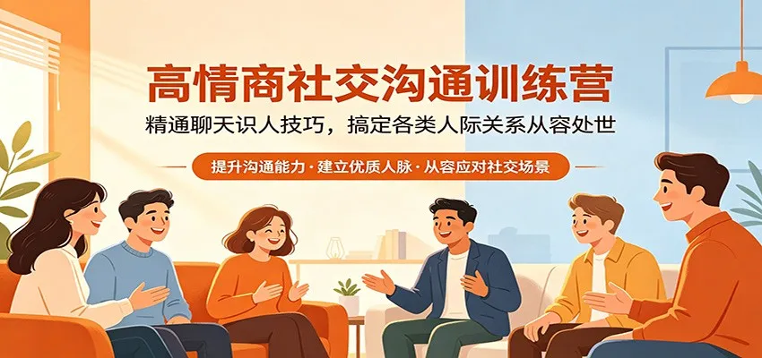 高情商社交沟通训练营：精通聊天识人技巧，搞定各类人际关系从容处世-米创网